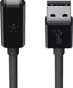 Belkin 3.1 USB-A to USB-C Cable USB 3.1 Cable USB-C male - USB-A Μαύρο 1m (F2CU029BT1M-BLK)