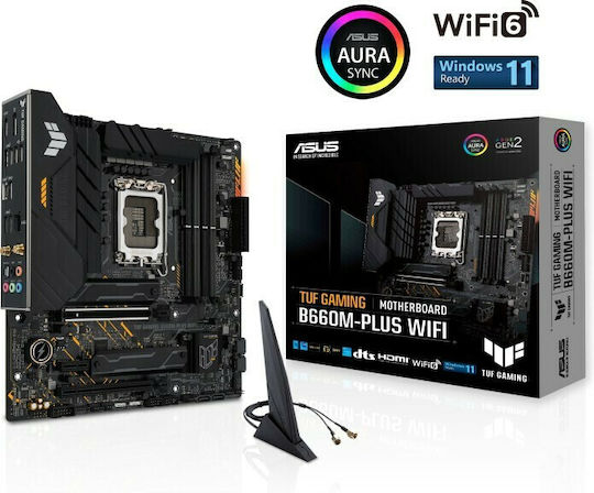 Asus TUF Gaming B660M-PLUS WIFI Motherboard Micro ATX με Intel 1700 Socket 90MB1AZ0-M0EAY0 - Image 3