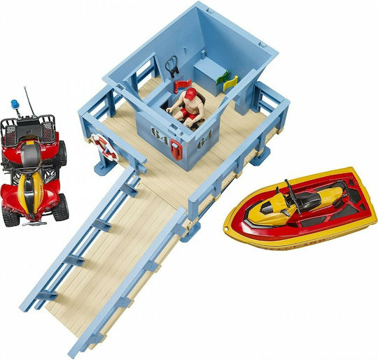 Bruder Παιχνίδι Μινιατούρα Life Guard Station with Quad and Personal Water Craft 62780 - Image 5