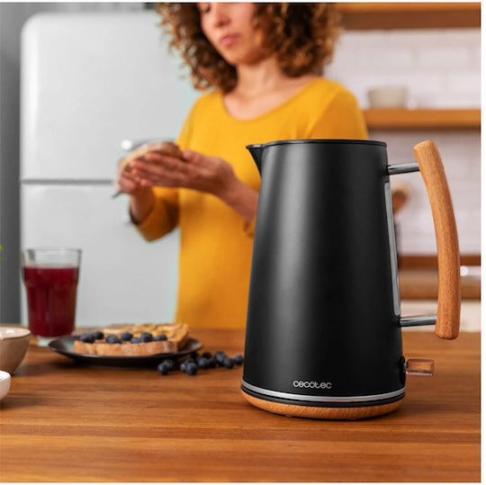 Cecotec Thermosense 400 Βραστήρας 1.7lt 3000W Black Woody - Image 3