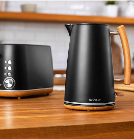 Cecotec Thermosense 400 Βραστήρας 1.7lt 3000W Black Woody - Image 5