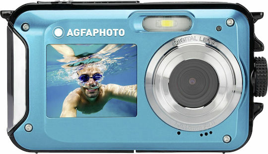 AgfaPhoto Realishot WP8000 Compact Φωτογραφική Μηχανή 8MP με Οθόνη 2.7" και Ανάλυση Video 2688 x 1520 pixels Μπλε