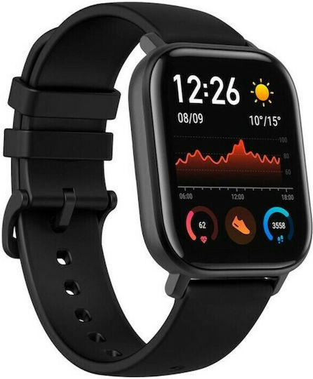 Amazfit GTS 3 Aluminium 43mm Αδιάβροχο Smartwatch με Παλμογράφο (Graphite Black) - Image 3
