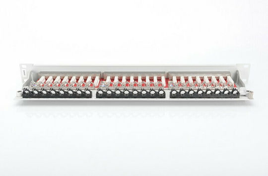 Digitus Patch Panel Shielded για Rack 1U 19" 24 Θυρών cat6 Γκρι DN-91624S - Image 9