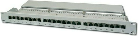 Digitus Patch Panel Shielded για Rack 1U 19" 24 Θυρών cat6 Γκρι DN-91624S - Image 4