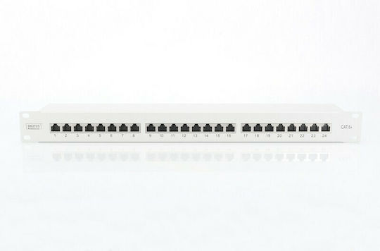 Digitus Patch Panel Shielded για Rack 1U 19" 24 Θυρών cat6 Γκρι DN-91624S - Image 11