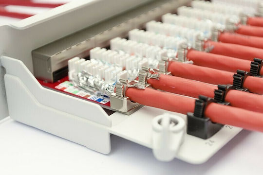 Digitus Patch Panel Shielded για Rack 1U 19" 24 Θυρών cat6 Γκρι DN-91624S - Image 6