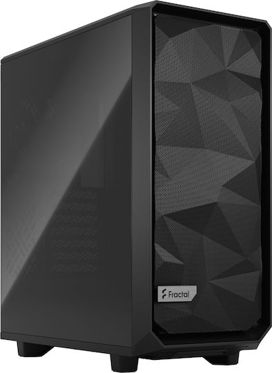 Fractal Design Meshify 2 Compact Dark Tempered Glass Gaming Midi Tower Κουτί Υπολογιστή με Πλαϊνό Παράθυρο Μαύρο