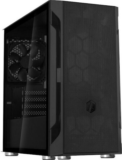 Silverstone FARA H1M Gaming Mini Tower Κουτί Υπολογιστή με Πλαϊνό Παράθυρο Μαύρο - Image 3