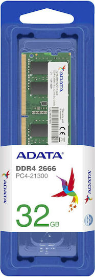 Adata DDR4 με Module 1x8GB και Ταχύτητα 2666 για Laptop AD4S26668G19-SGN - Image 2