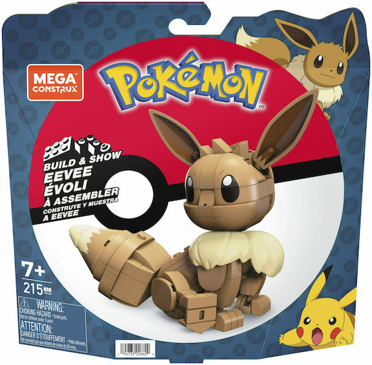 Mega Bloks Τουβλάκια Pokémon Build & Show Eevee για 7+ Ετών 215τμχ HDL84 - Image 3