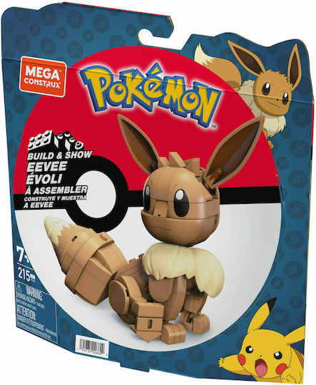 Mega Bloks Τουβλάκια Pokémon Build & Show Eevee για 7+ Ετών 215τμχ HDL84