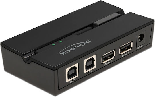 DeLock USB 2.0 Διακόπτης 2 PC προς 2 συσκευές