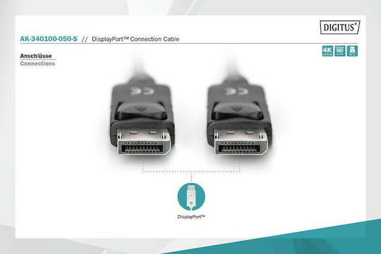 Digitus DisplayPort Cable DisplayPort male - DisplayPort male 5m (AK-340100-050-S) - Image 4