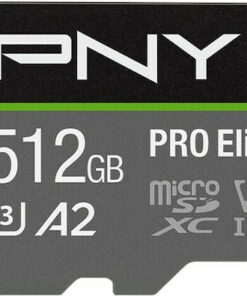 PNY Pro Elite microSDXC 512GB Class 10 U3 V30 A2 UHS-I με αντάπτορα