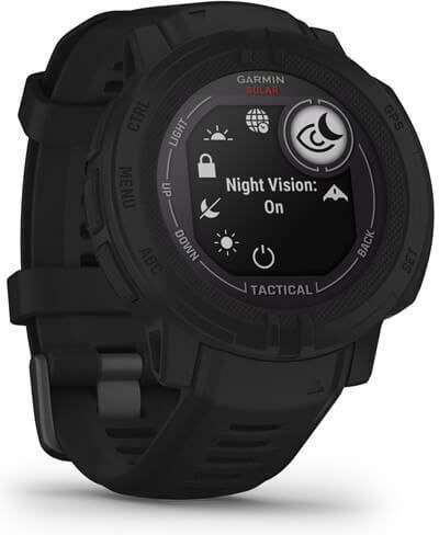 Garmin Instinct 2 Solar Tactical Edition 45mm Αδιάβροχο Smartwatch με Παλμογράφο (Black) - Image 3