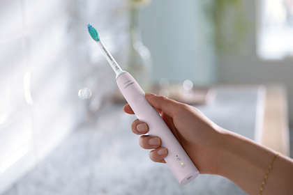 Philips Sonicare 3100 Ηλεκτρική Οδοντόβουρτσα με Χρονομετρητή και Αισθητήρα Πίεσης Sugar Rose - Image 2