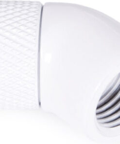 Alternative view of Alphacool Eiszapfen angled adaptor 45° rotatable G1/4 outer thread to G1/4 ínner thread Fittings Λευκό 17487