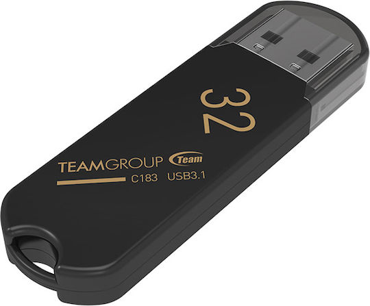 TeamGroup C183 32GB USB 3.1 Stick Μαύρο - Image 2