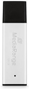 MediaRange 128GB USB 3.0 Stick Ασημί - Image 2
