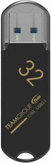 TeamGroup C183 32GB USB 3.1 Stick Μαύρο - Image 3