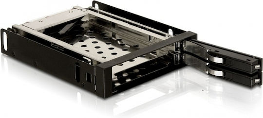 DeLock 3.5″ Mobile Rack for 2 x 2.5″ SATA Μαύρο 47189 - Image 3