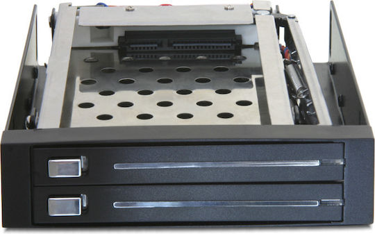 DeLock 3.5″ Mobile Rack for 2 x 2.5″ SATA Μαύρο 47189 - Image 5