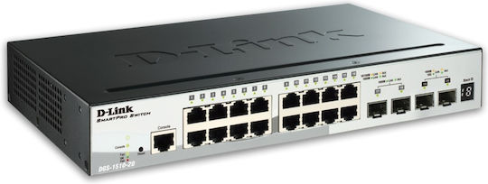 D-Link DGS-1510-20 Unmanaged L2 Switch με 16 Θύρες Gigabit (1Gbps) Ethernet και 4 SFP Θύρες - Image 3