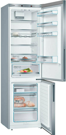 Bosch Ψυγειοκαταψύκτης 340lt Υ201xΠ60xΒ65εκ. Inox KGE39AICA - Image 2
