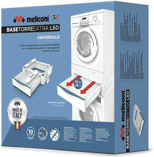 Meliconi Torre Base Extra L60 070-0599 Συνδετικό Πλυντηρίου/Στεγνωτηρίου από Μέταλλο με Συρτάρι 55x60εκ. - Image 5