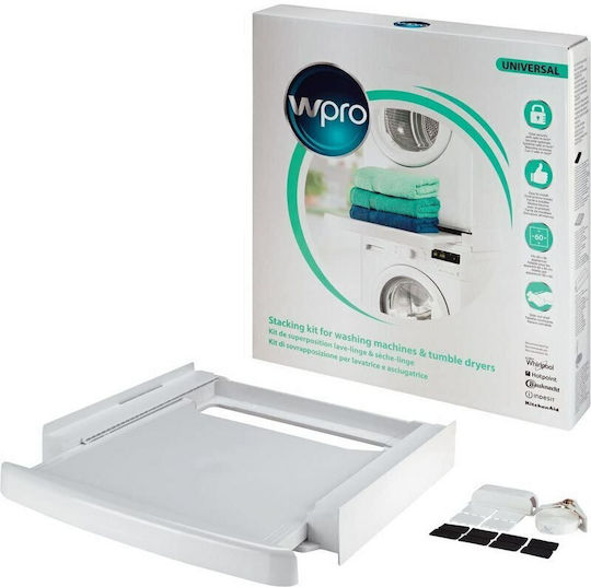 Wpro Universal Stacking Kit 484000008436 Συνδετικό Πλυντηρίου/Στεγνωτηρίου από Μέταλλο με Συρτάρι 62.5x57.5εκ. - Image 4