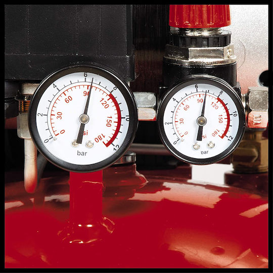 Einhell TE-AC 24 Μονοφασικό Κομπρεσέρ Αέρος 57dB με Ισχύ 1hp και Αεροφυλάκιο 24lt - Image 3