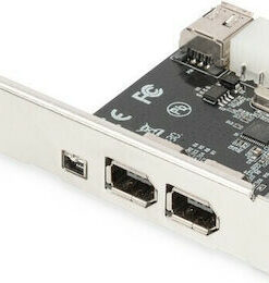 Alternative view of Digitus Κάρτα PCIe σε 2 θύρες Firewire400 +1x FW400 (DS-30201-5)
