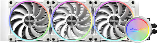 Alpenfoehn Gletscherwasser 360 RGB Υδρόψυξη Επεξεργαστή Τριπλού Ανεμιστήρα 120mm για Socket AM4/AM5/1200/115x Λευκή - Image 3