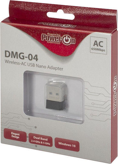 Inter-Tech DMG-04 Ασύρματος USB Αντάπτορας Δικτύου 650Mbps - Image 4