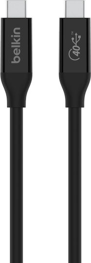Belkin Connect USB 4 Cable USB-C male - USB-C 100W Μαύρο 0.8m (INZ001BT0.8MBK) - Image 3