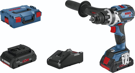 Bosch GSR 18V-110 C Δραπανοκατσάβιδο Μπαταρίας 18V 2x4Ah 06019G010A