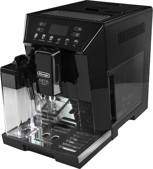 De'Longhi Eletta Αυτόματη Μηχανή Espresso 1450W Πίεσης 15bar για Cappuccino με Μύλο Άλεσης Μαύρη - Image 2