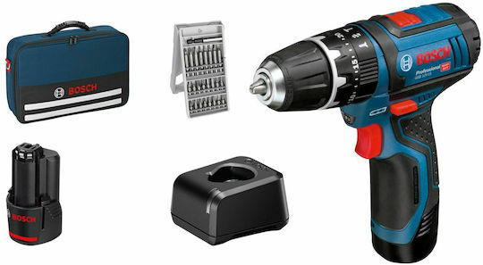 Bosch GSR 12V-15 Professional Δραπανοκατσάβιδο Μπαταρίας 12V 2x2Ah 060186810H - Image 3