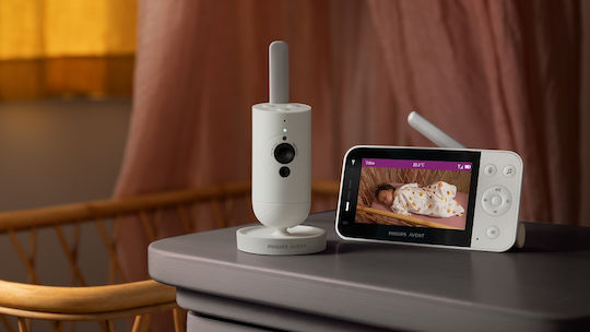 Philips Ασύρματη Ενδοεπικοινωνία Μωρού με Κάμερα & Οθόνη 4.3" , Αμφίδρομη Επικοινωνία & Νανουρίσματα SCD921/26 - Image 3