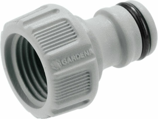 Gardena 18220-50 Ρακόρ Βρύσης με Θηλυκό Σπείρωμα 21mm Γκρι
