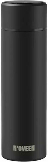 N'Oveen Ποτήρι Θερμός Ανοξείδωτο BPA Free 280ml Μαύρο TB2110