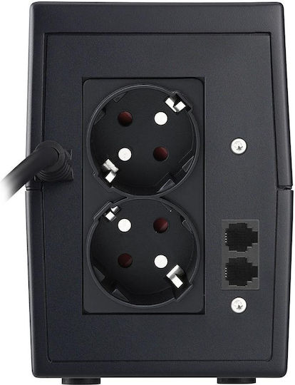 Powerwalker VI 850 SE LCD UPS Line-Interactive 850VA 480W με 2 Schuko Πρίζες - Image 3