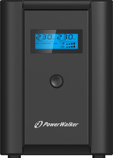 Powerwalker PowerWalker VI 1200 LCD UPS Line-Interactive 1200VA 600W με 2 Schuko Πρίζες - Image 3