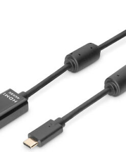 Alternative view of Digitus Cable HDMI male - USB-C male 2m Μαύρο AK-300330-020-S
