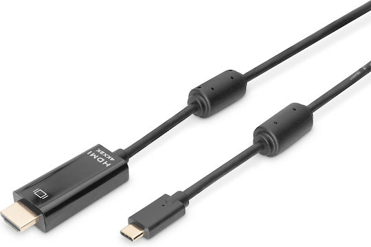Digitus Cable HDMI male - USB-C male 2m Μαύρο AK-300330-020-S - Image 2