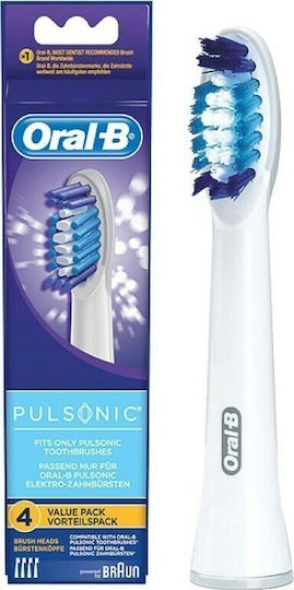 Oral-B Pulsonic Clean Ανταλλακτικές Κεφαλές για Ηλεκτρική Οδοντόβουρτσα Value Pack 852544 4τμχ - Image 3