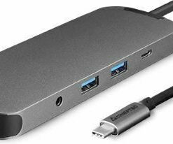 Chieftec DSC-901 USB-C Docking Station με HDMI 4K PD Ethernet Μαύρο