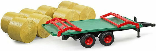 Bruder Bale Transport Trailer with 8 Round Bales Αυτοκινητάκι Αγροτικό για 3+ Ετών - Image 3