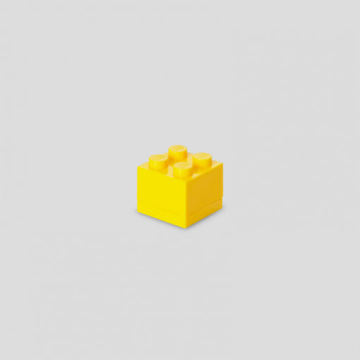 Room Copenhagen Lego Mini Box 4 Πλαστικό Παιδικό Δοχείο Φαγητού Κίτρινο 4.6 x 4.6 x 4.3εκ. 40111732 - Image 4
